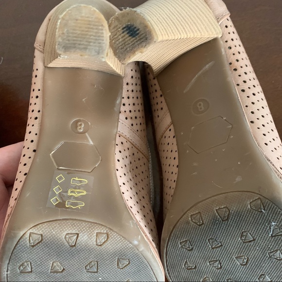 K Studio tan heels with bow size 8 - Picture 6 of 7